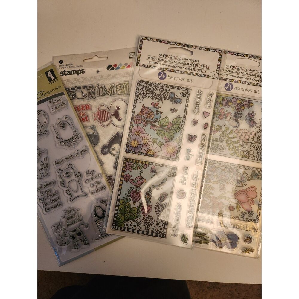 4 Sets of Acrylic Stamps B35